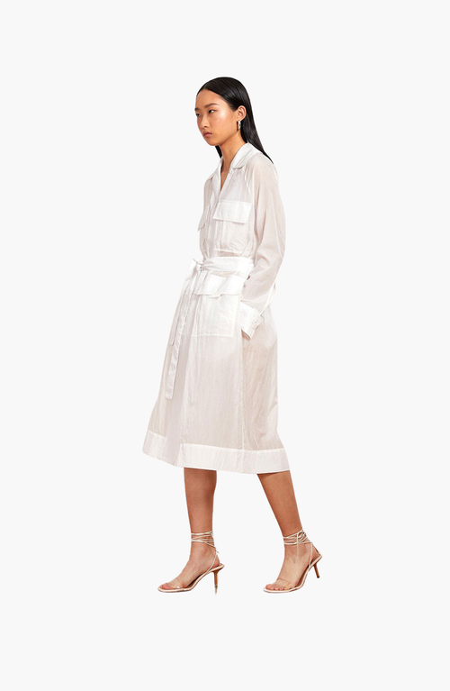 Caalo 2 Length Utility Jacket In Off-white