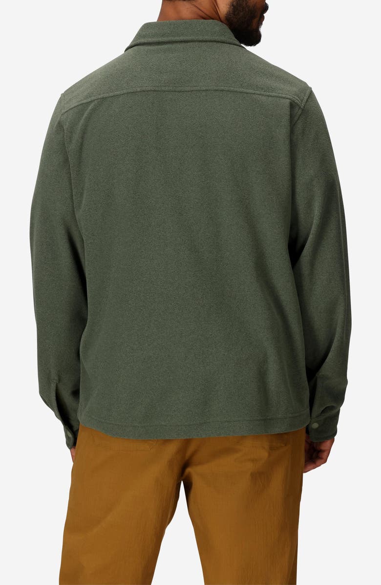 Marmot Felton Long Sleeve Fleece Snap-Up Shirt, Alternate, color, Olive Grove Heather