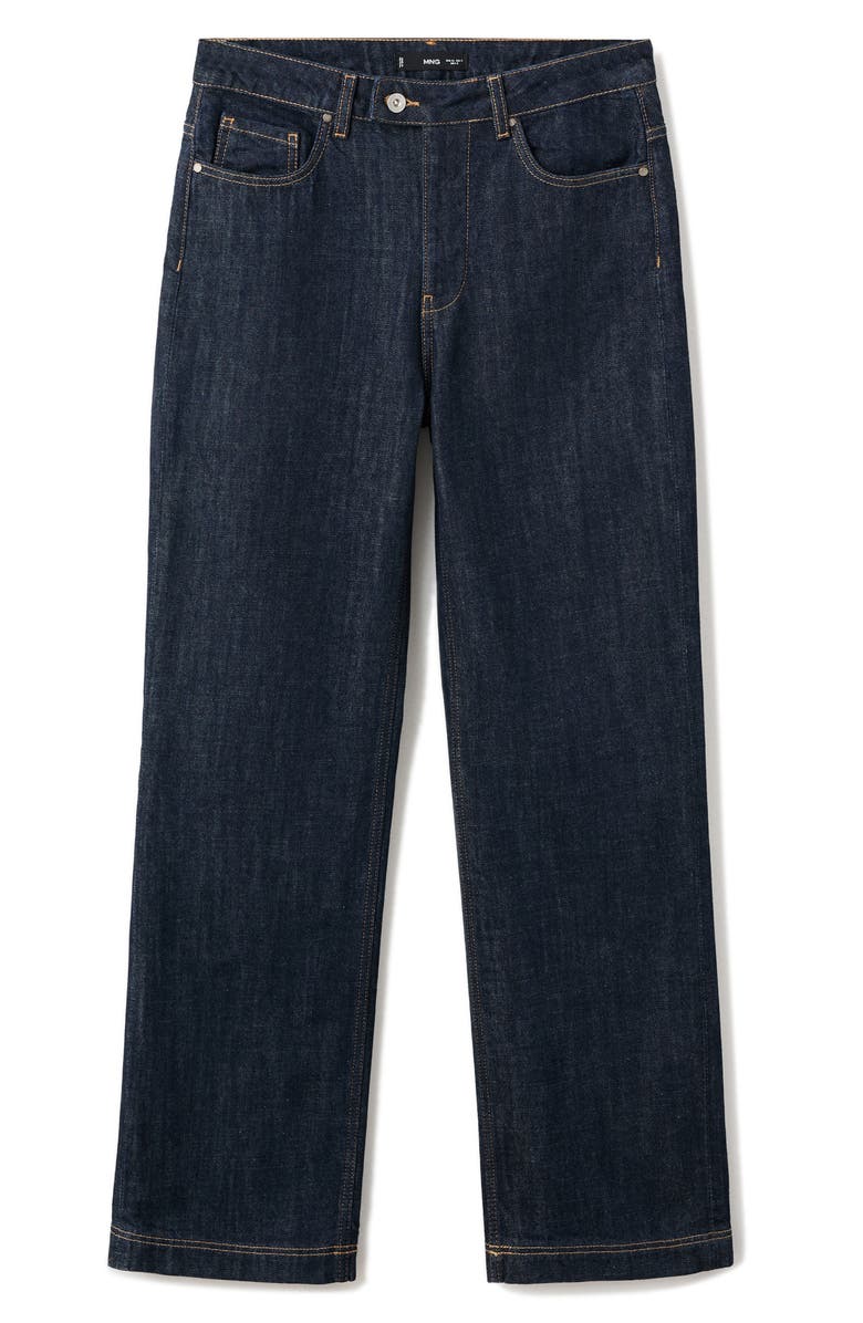 MANGO Straight Leg Jeans, Alternate, color, Open Blue