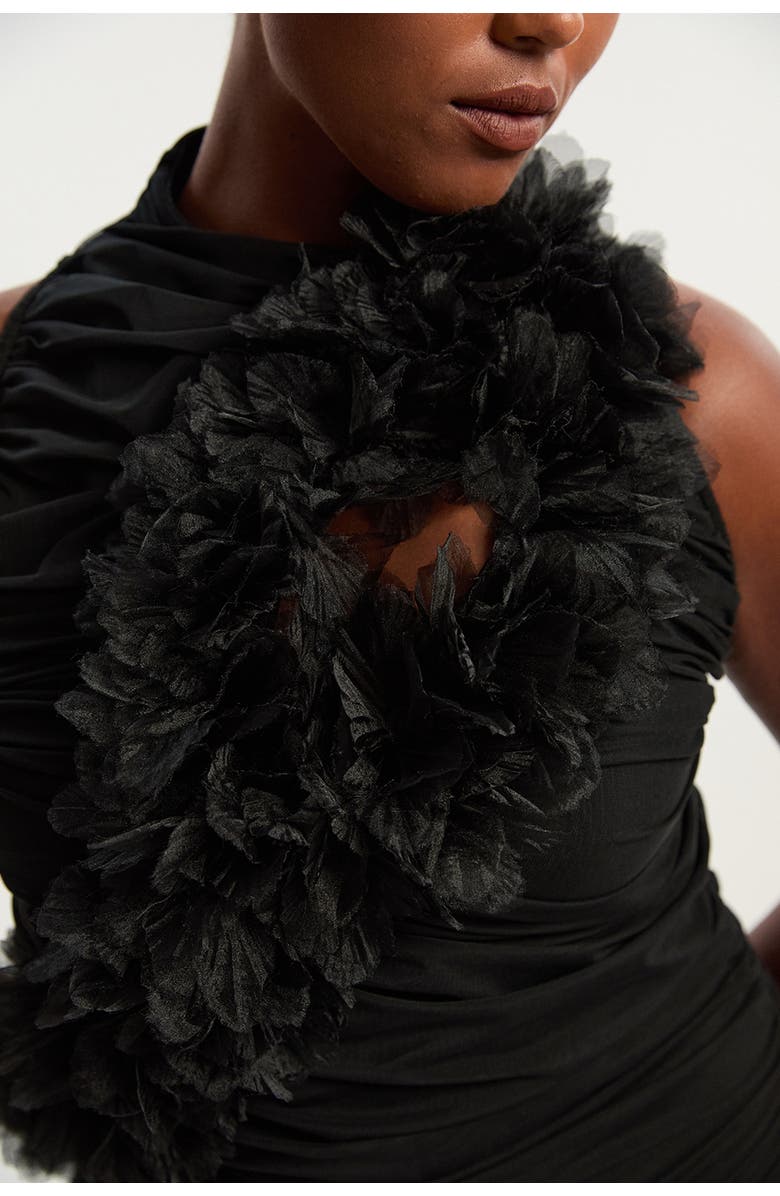 Karen Millen Bandage Knitted Maxi Dress, Alternate, color, Black