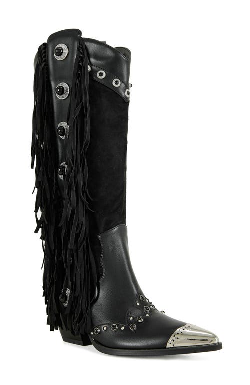 Azalea Wang Pelagius Fringe Western Boot In Multi