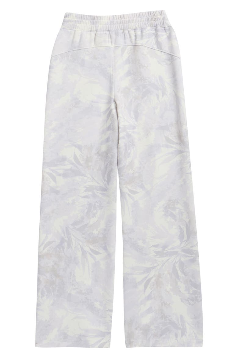 Kids' Cloud Leaf Print Relaxed Pants, Alternate, color, WHITE/ GREY CAMO