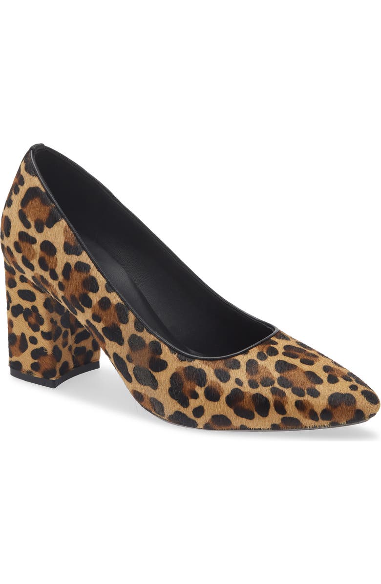 Aquatalia Peony Weatherproof Pump, Main, color, Leopard Haircalf