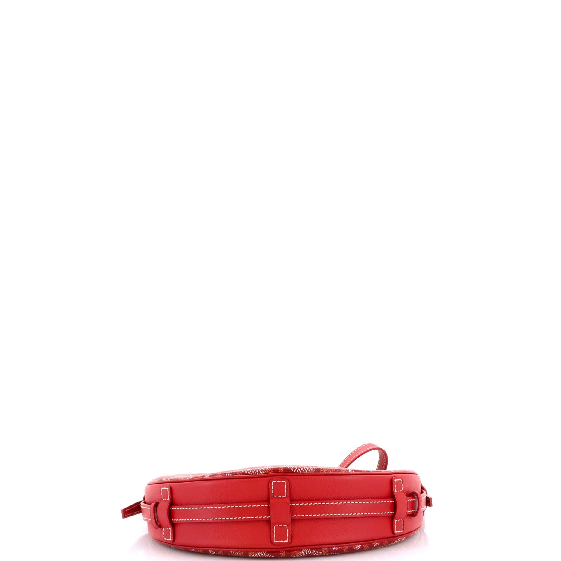 Pre-Owned Goyard Hirondelle Shoulder Bag Coated Canvas and Leather, Alternate, color, Red