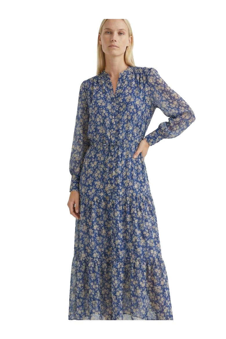 Ruvia Floral Printed Dress, Alternate, color, Ink