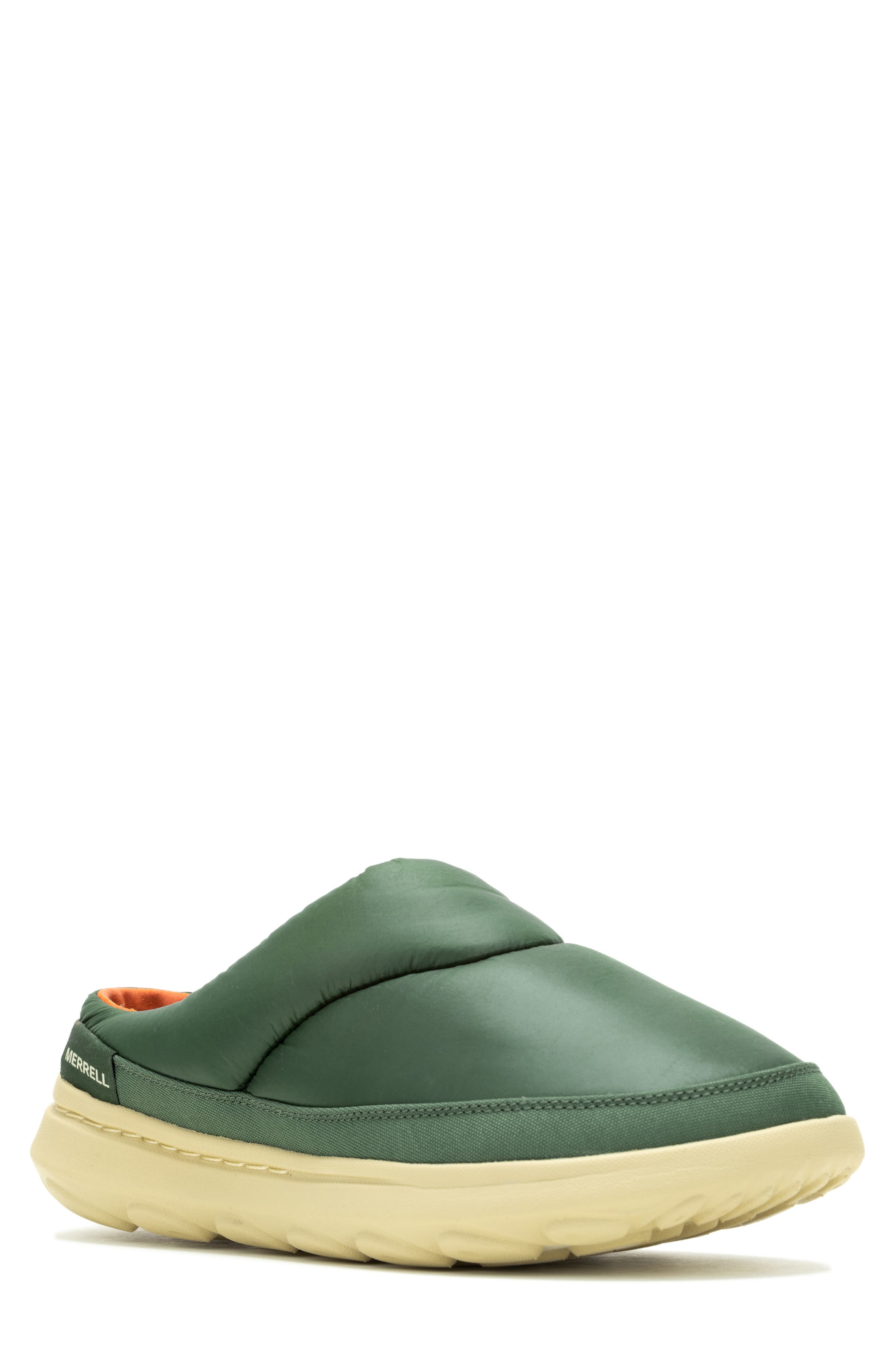 Hut Moc 2 Quilted Slide, Main, color, VIRIDIAN