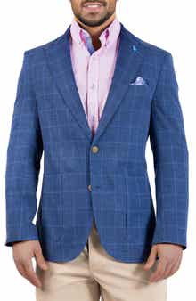 TailorByrd Melange Yarn Dyed Windowpane Sport Coat