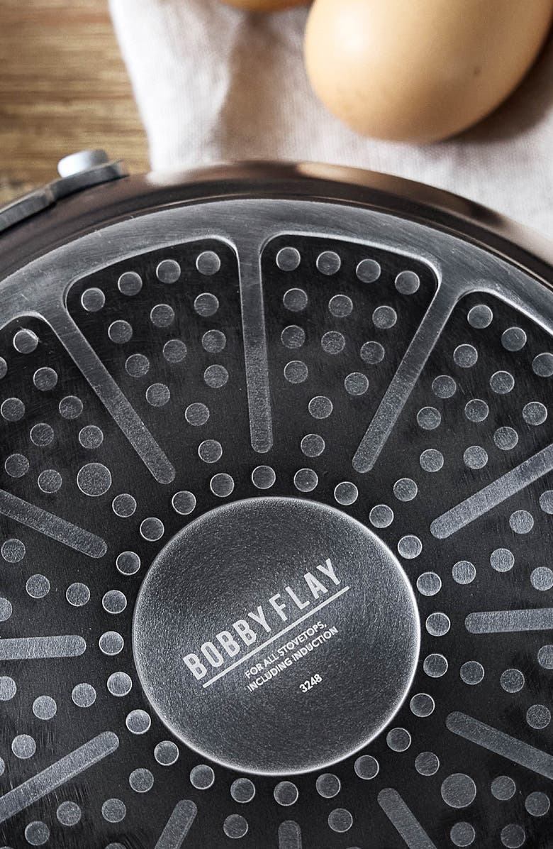 GreenPan x Bobby Flay Professional Ceramic Nonstick 4.5-Quart Sauté Pan with Lid, Alternate, color, Black