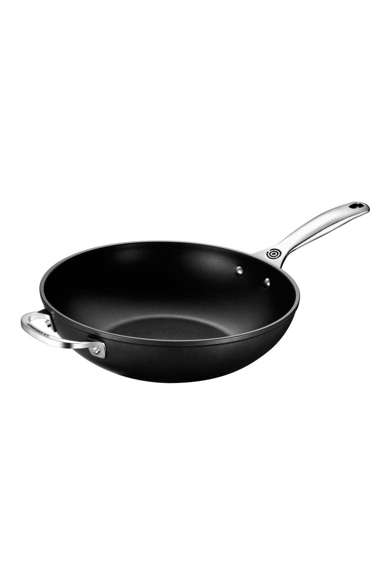 Toughened Nonstick PRO Stir-Fry Pan, Main, color, BLACK