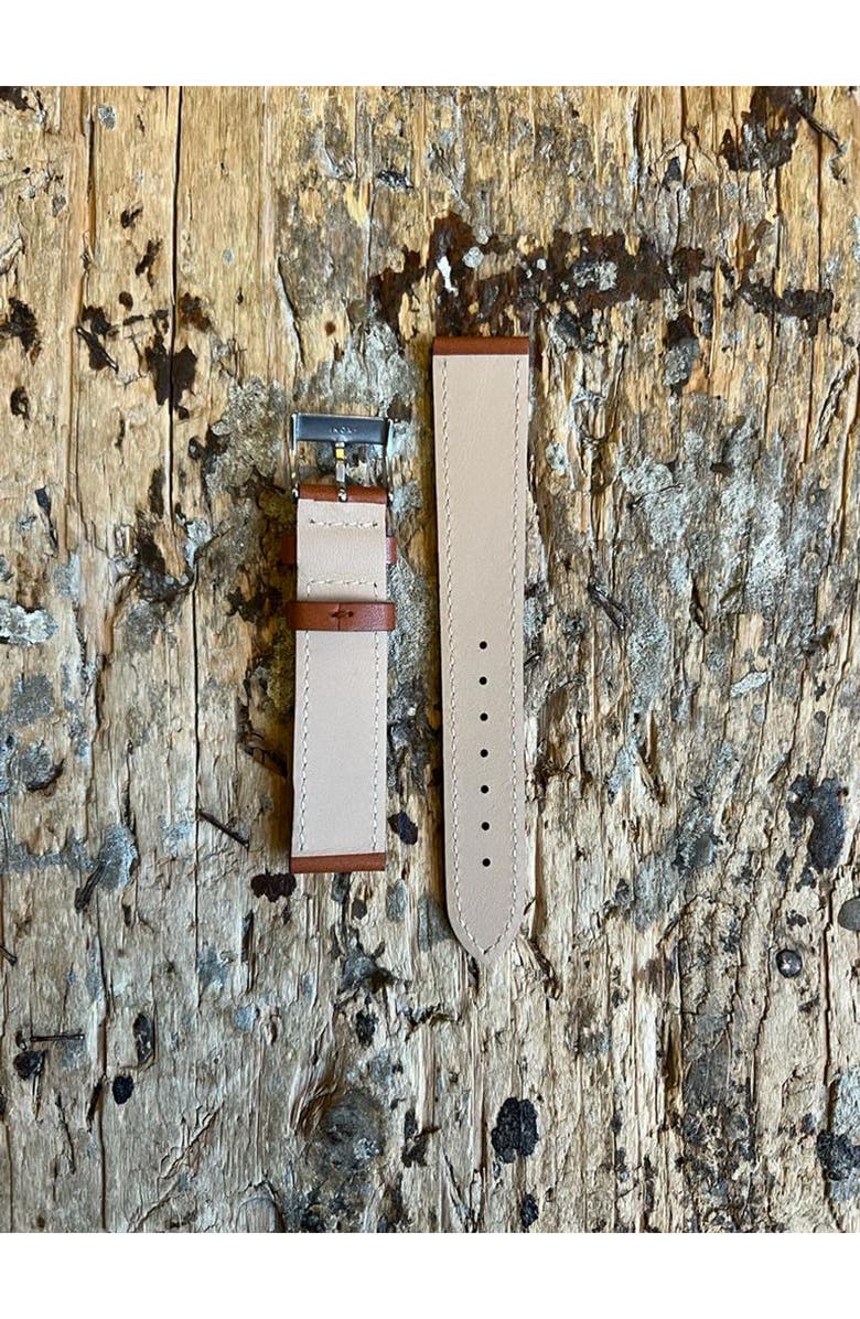 Fortela Camel Leather Strap, Alternate, color, Camel