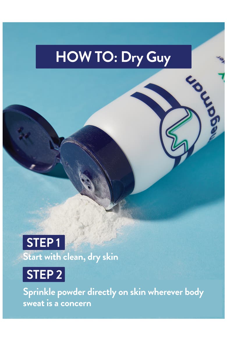 Megaman Dry Guy Talc Free Body Powder, Alternate, color, NONE