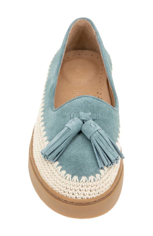 Shop Gentle Souls By Kenneth Cole Gentle Souls Citrus Slip-on Sneaker In Light Blue Suede