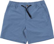 BURNSIDE Zip Front Elastic Waist Performance Shorts