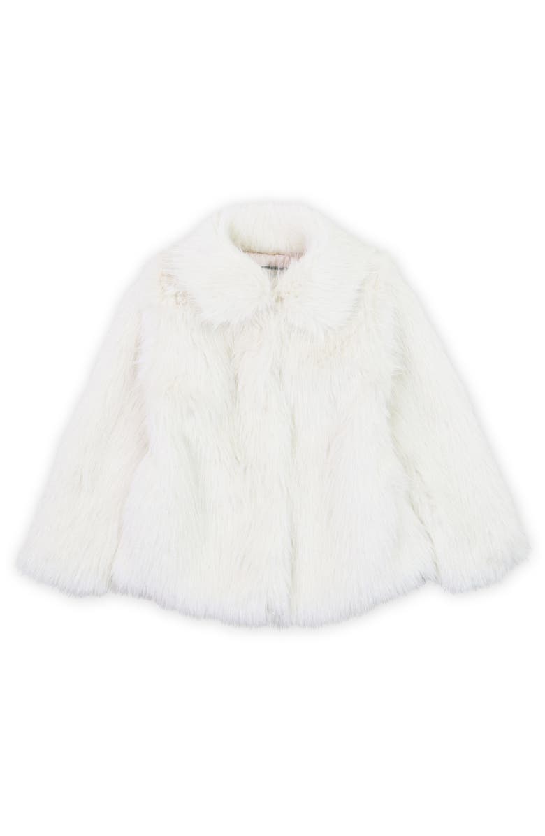 Widgeon Faux Fur Sparkle Snap Front Jacket, Main, color, Shooting Star