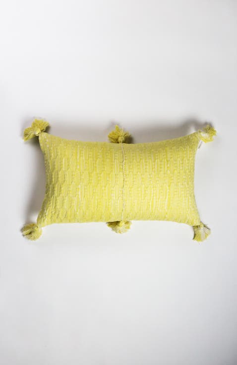 Antigua Naturally Dyed Solid Handwoven Cotton Throw Pillow