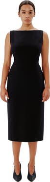 Another Tomorrow DOPPIO BOATNECK DRESS