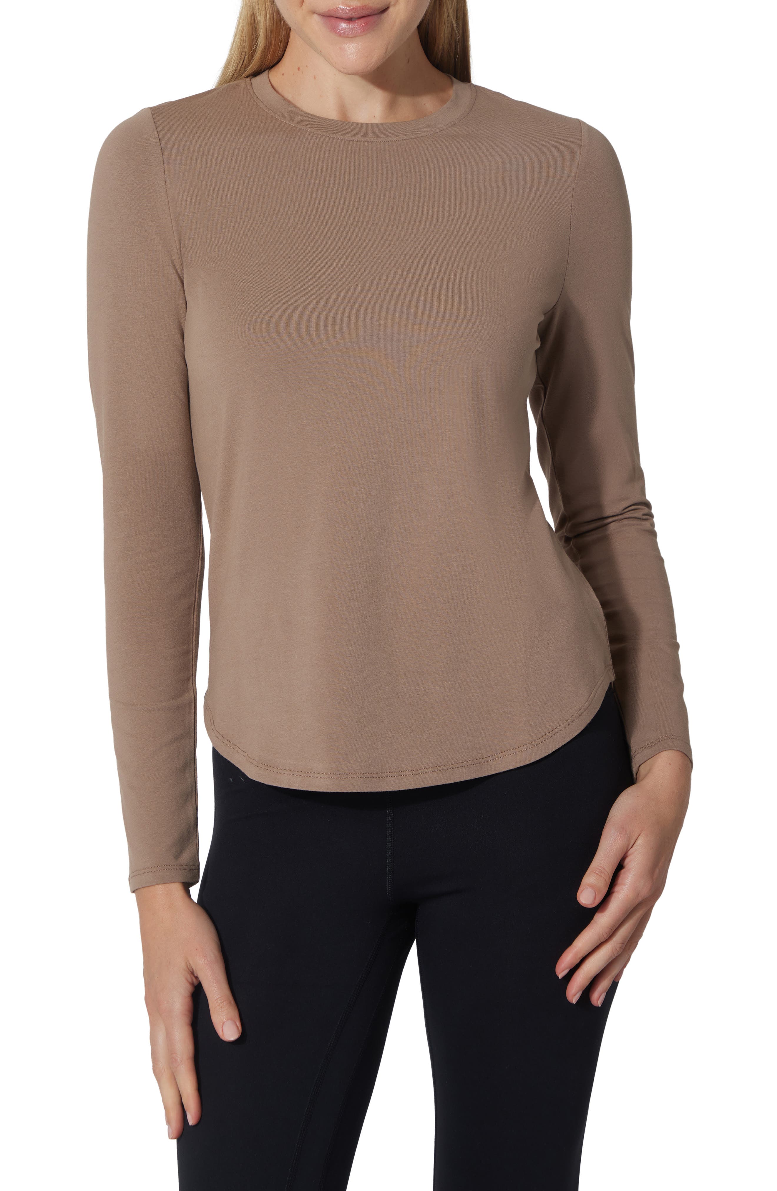 YOGALICIOUS 2-Pack Elan Cotton Jersey Crewneck Top