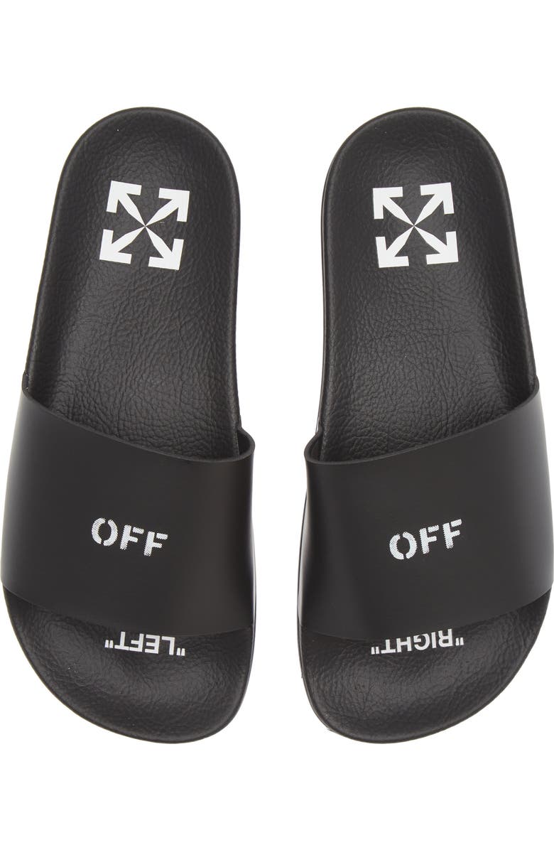 Off-White Logo Pool Slide, Alternate, color,
