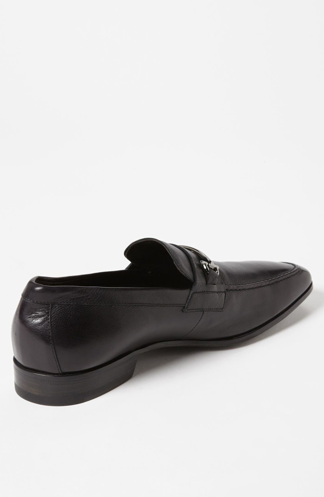 'Mamante II' Bit Loafer, Alternate, color, BLACK