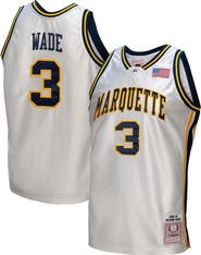 Mitchell & Ness Men's Mitchell & Ness Dwyane Wade White Marquette Golden Eagles College Vault 2002/03 Authentic Jersey