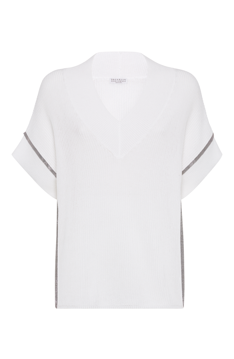 Brunello Cucinelli T-shirt with monili, Main, color, 