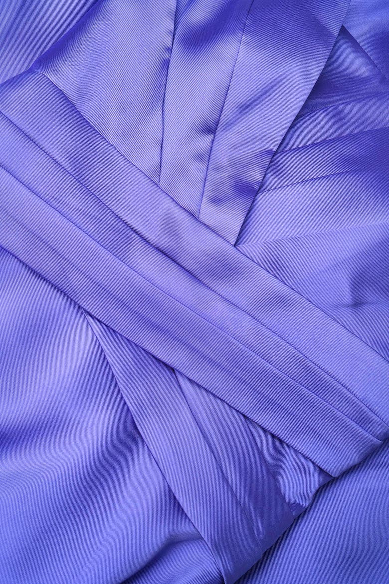 Coco High Low Mikado Gown, Alternate, color, Iris Bloom