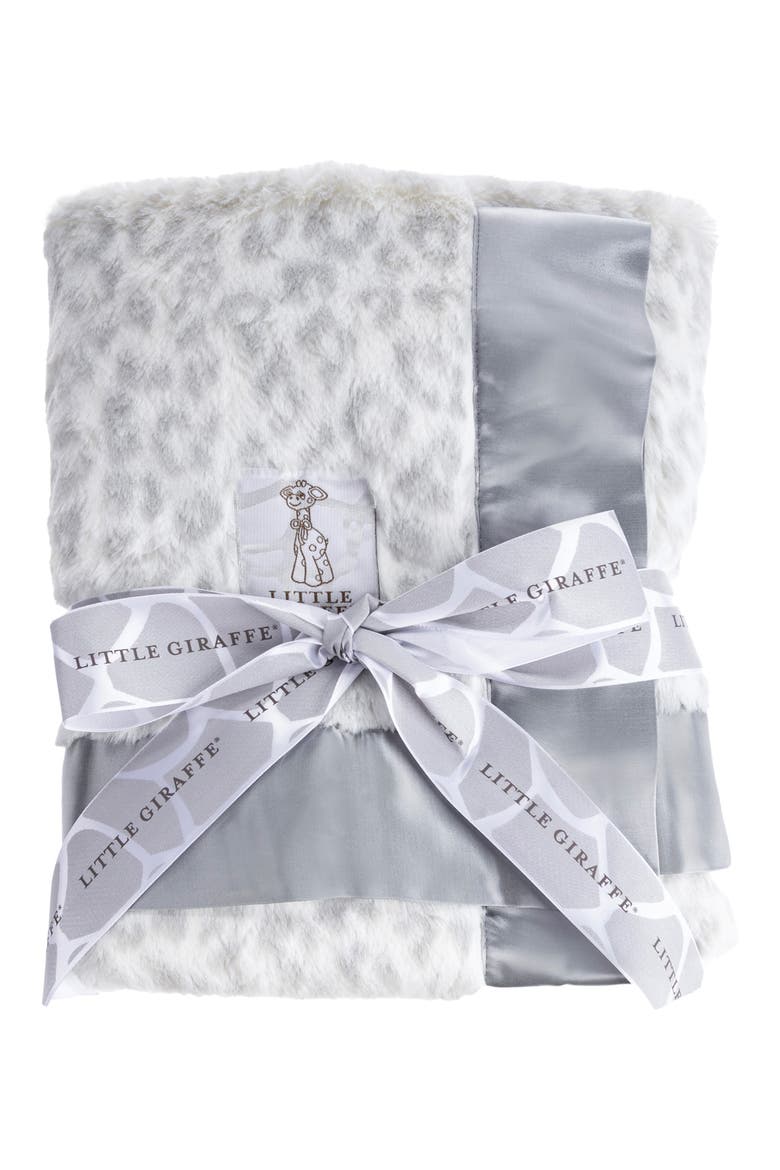 Luxe Leshiba Baby Blanket, Alternate, color, SILVER