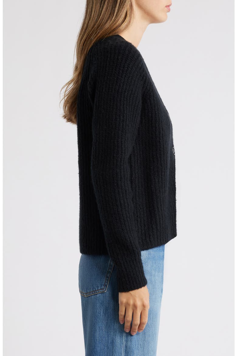 Weekend Cardigan, Alternate, color, BLACK