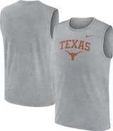 Nike Men's Nike Heather Gray Texas Longhorns Primetime Legend Arch Dri-FIT Muscle Tank Top