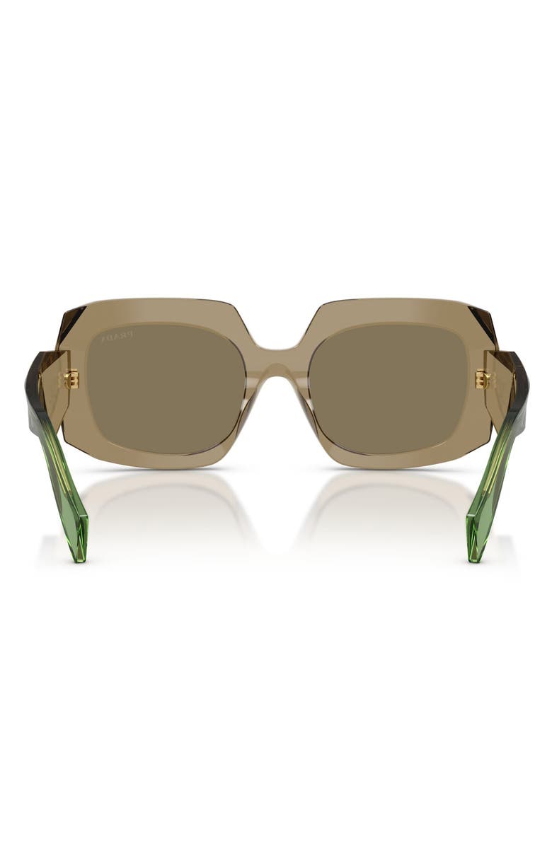 Prada 54mm Square Sunglasses, Alternate, color, Terra / Light Brown