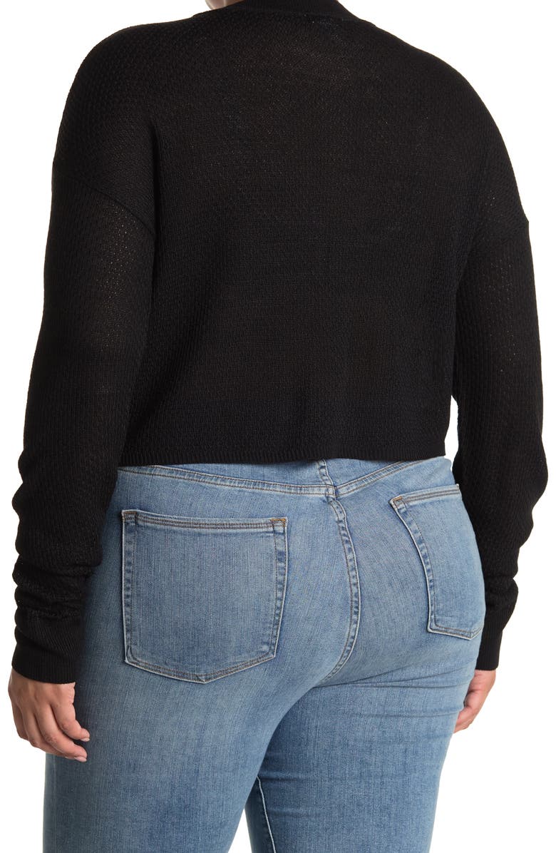 Abound Textured Crew Neck Cropped Sweater, Alternate, color,