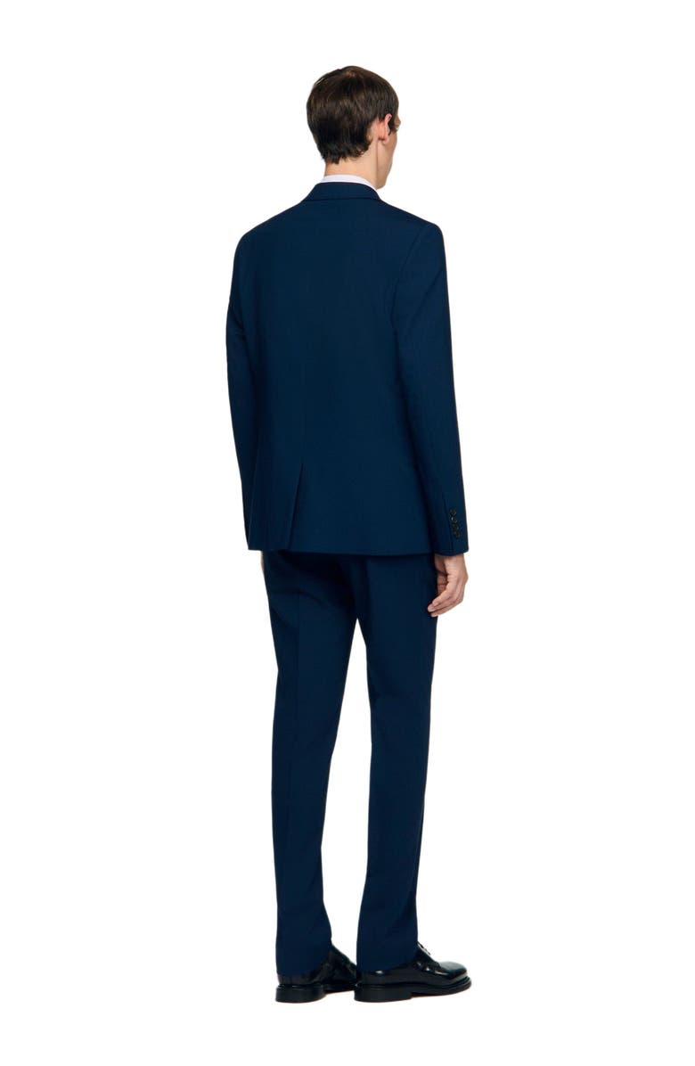 SANDRO Wool suit jacket, Alternate, color, Royal Blue