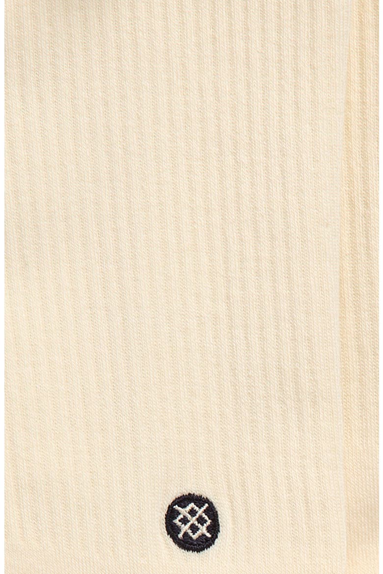 Kids' Ruffle Icon Combed Cotton Blend Crew Socks, Alternate, color, IVORY