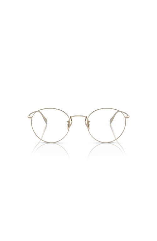 Oliver Peoples 47mm Phantos Optical Glasses In Gold