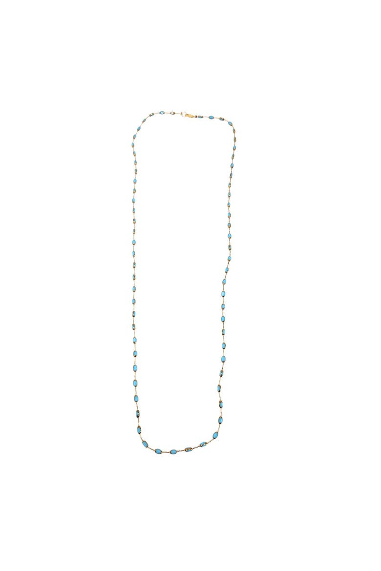 Turquoise Bead Necklace, Alternate, color, turquoise