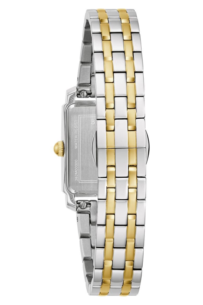 Sutton Mother-of-Pearl Bracelet Watch, 21mm, Alternate, color, TWO-TONE