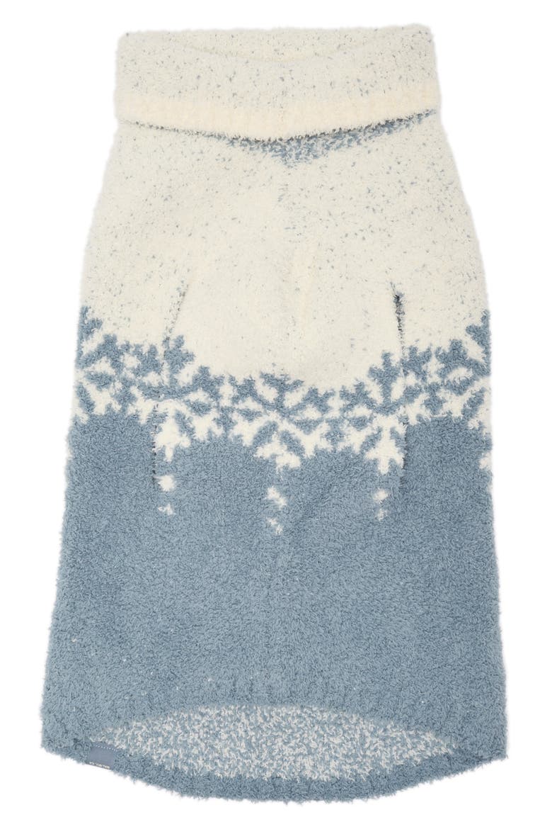 CozyChic® Snowflake Pet Sweater, Alternate, color, CREAM/ DUSK