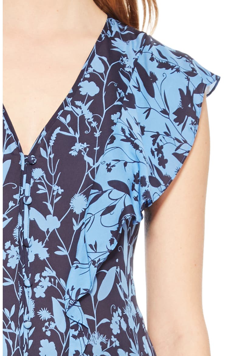 Kata Floral Print Blouse, Alternate, color, MIDNIGHT MEADOW