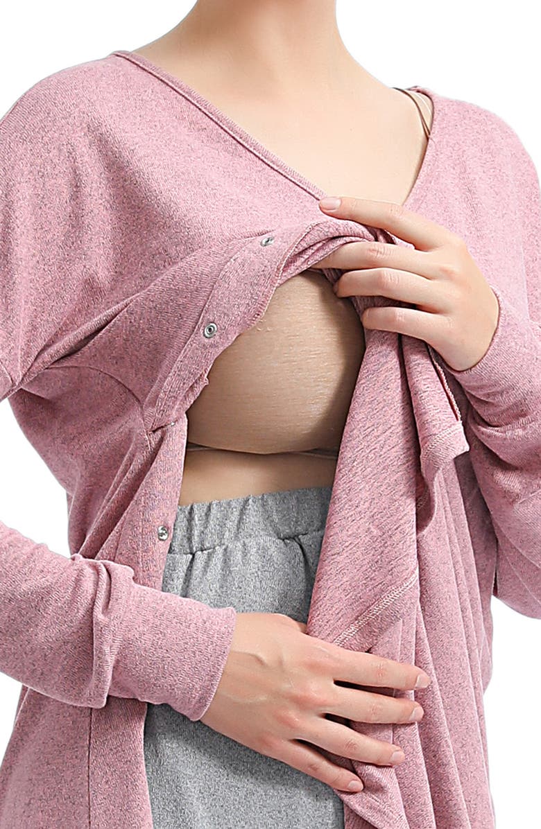 Kimi and Kai Kimi & Kai Emilia Maternity/Nursing Pajamas, Alternate, color, 