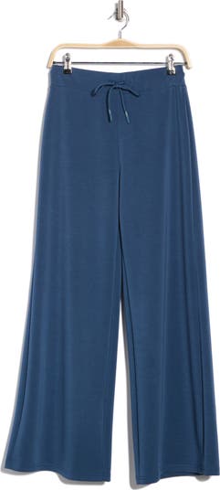 Sandwash Scuba Knit Wide Leg Pants