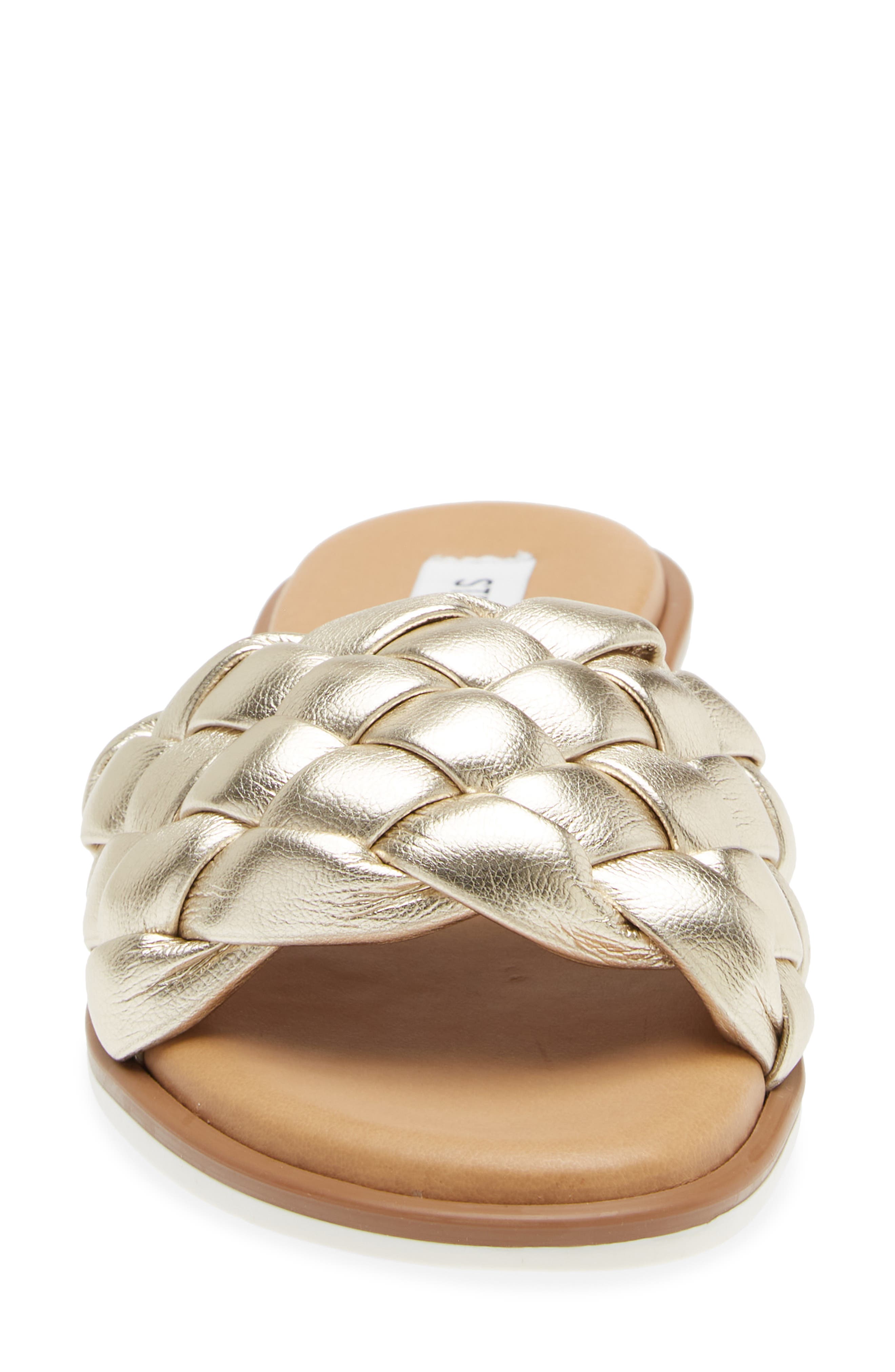 Paislee Slide Sandal, Alternate, color, GOLD