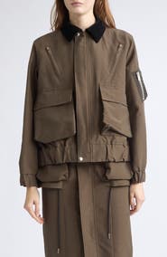 Sacai Grosgrain Bonding Blouson Jacket