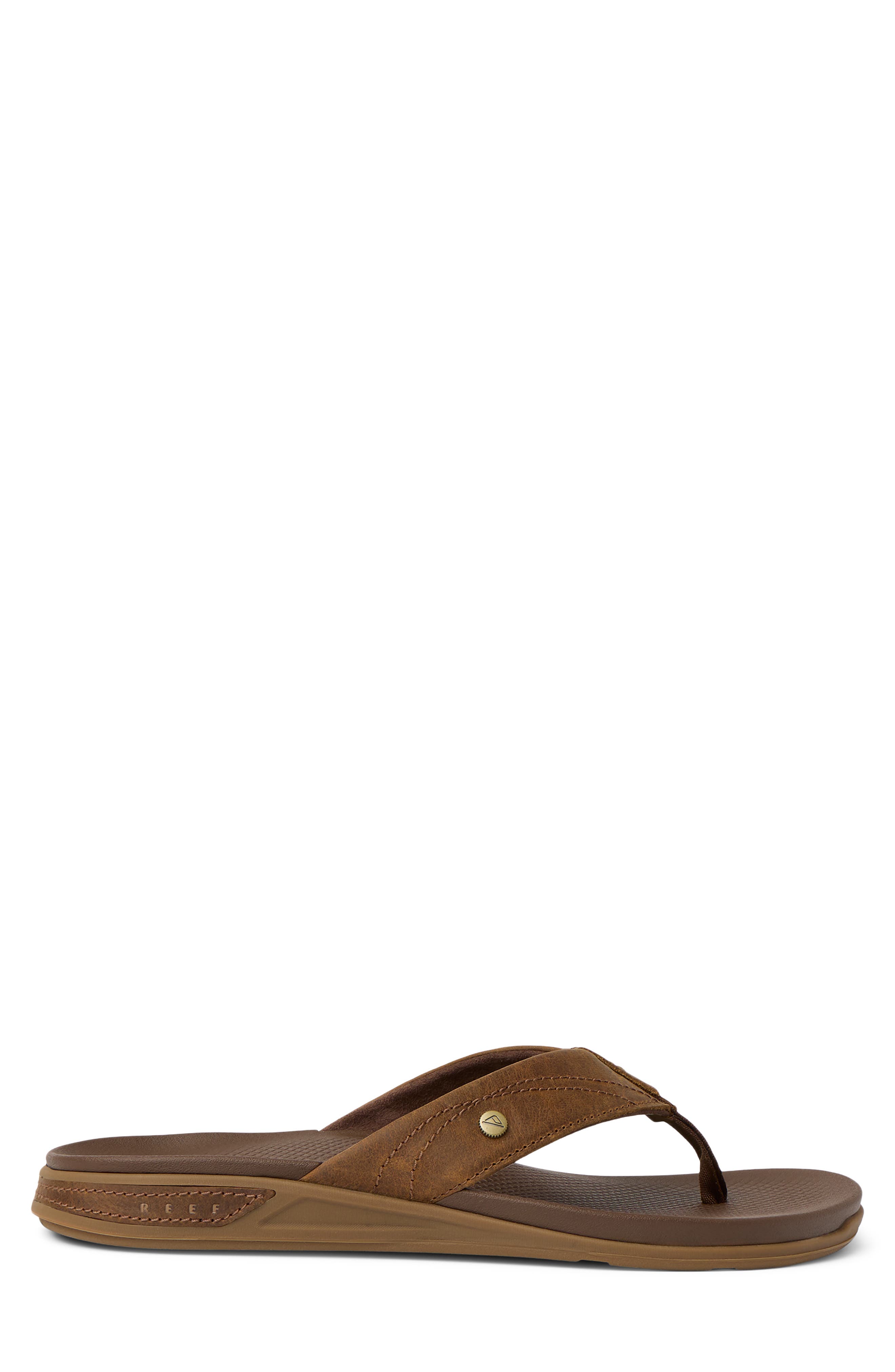 Reef Phantom Lux Leather Flip Flop, Alternate, color, Toffee