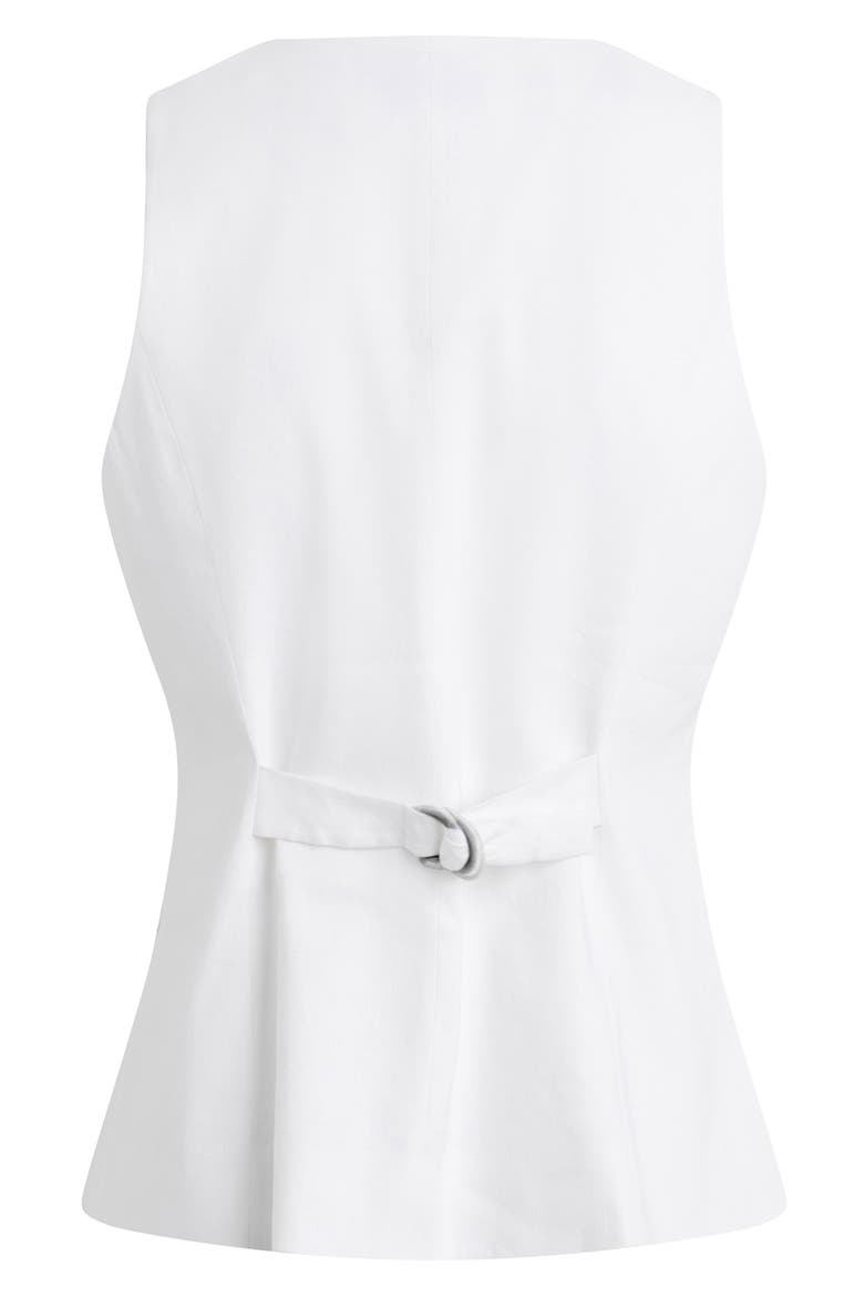 The Jones Linen Blend Vest, Alternate, color, BRIGHT WHITE