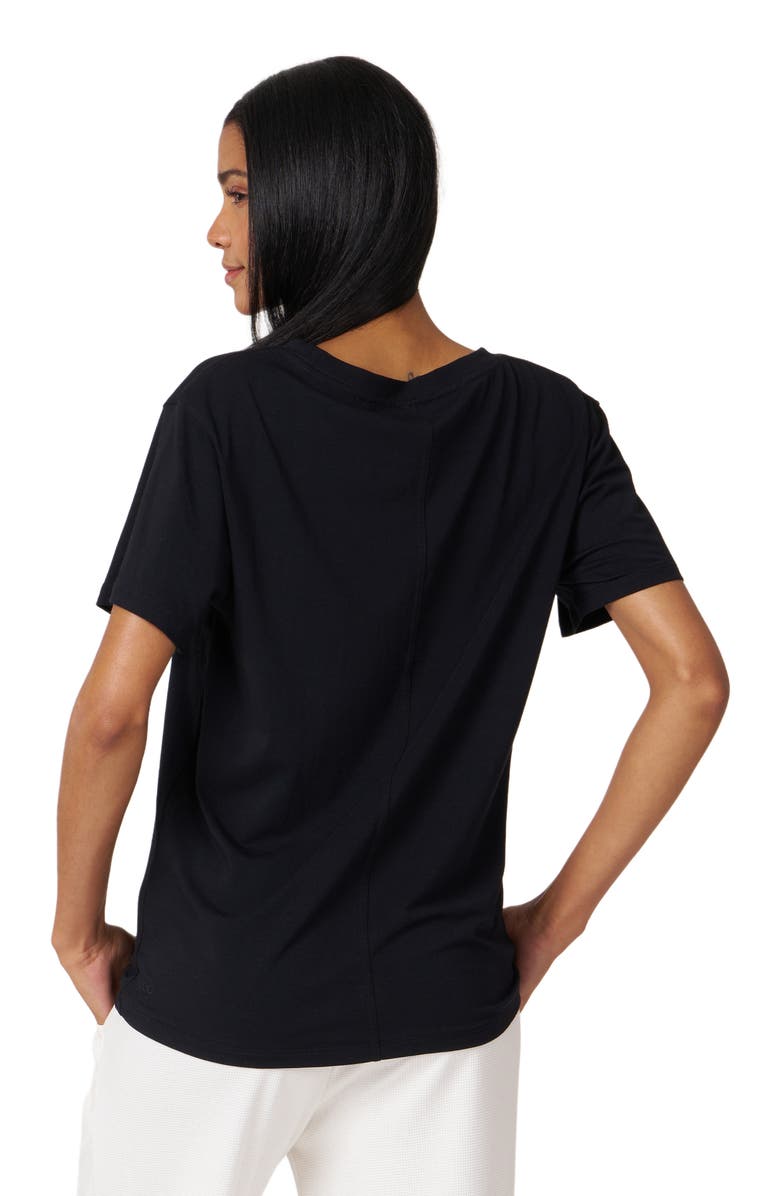 Rebody Active Rebody Essentials Oversized Short Sleeve Top, Alternate, color, Black
