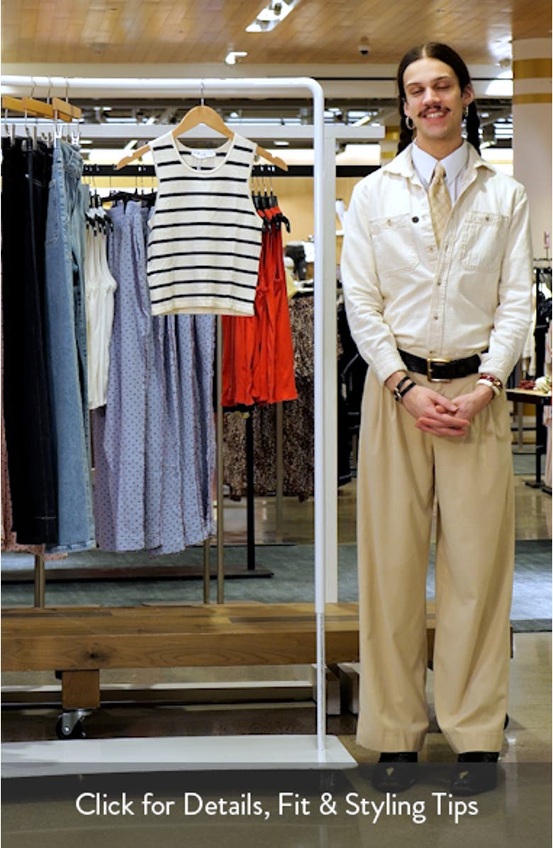 Stripe Knit Crop Tank, sales video thumbnail