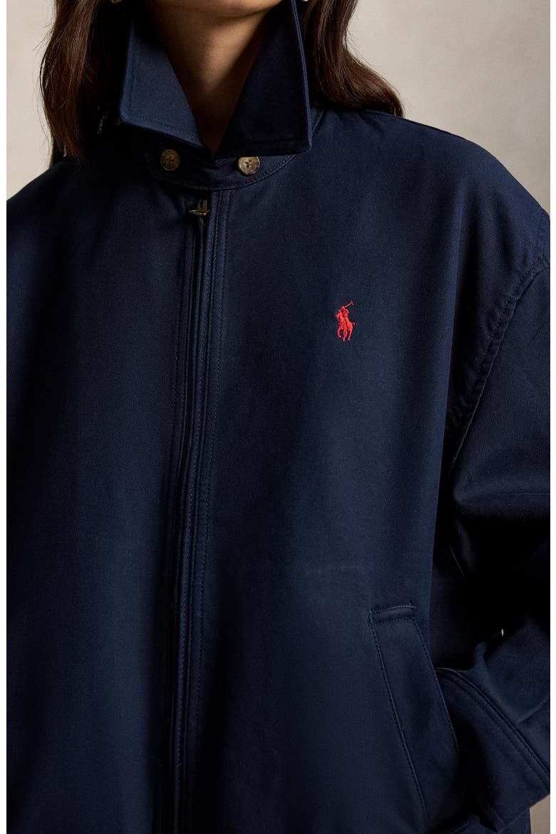 Oversize Bomber Jacket, Alternate, color, LAUREN NAVY