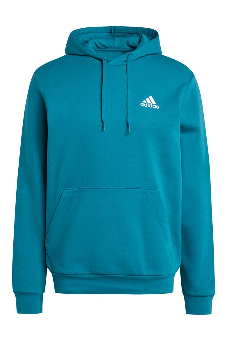 Essential Cotton Blend Hoodie, Alternate, color, LEGACY TEAL