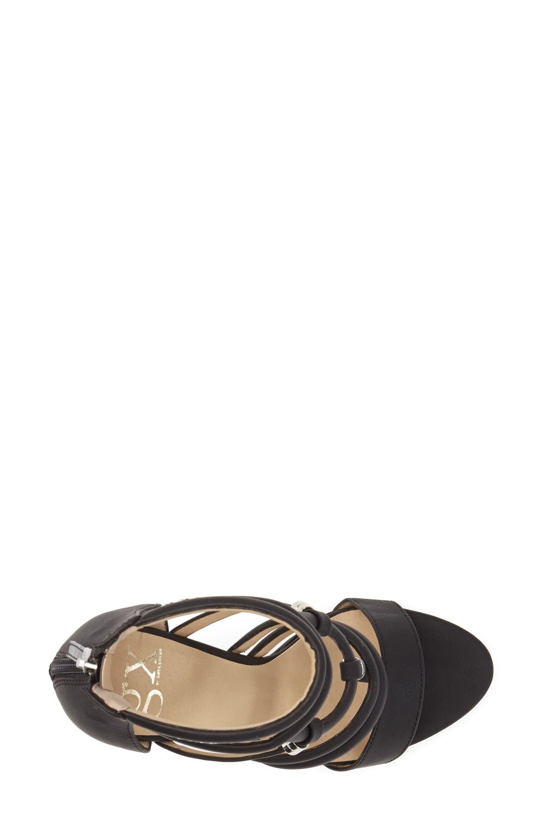 'Acacia' Sandal, Alternate, color, BLACK/ WHITE