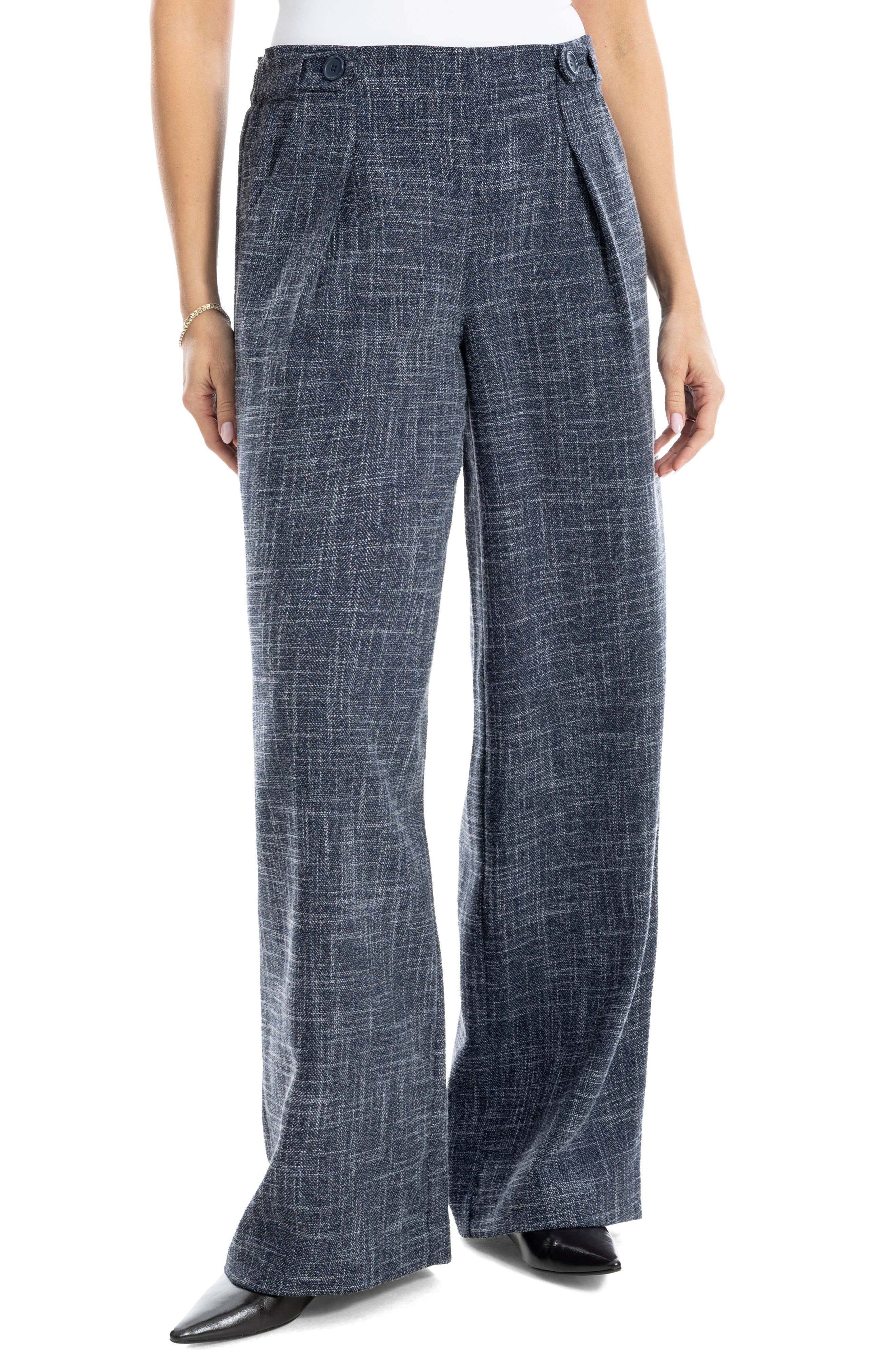 MAX STUDIO Soft Pleat Front Trousers